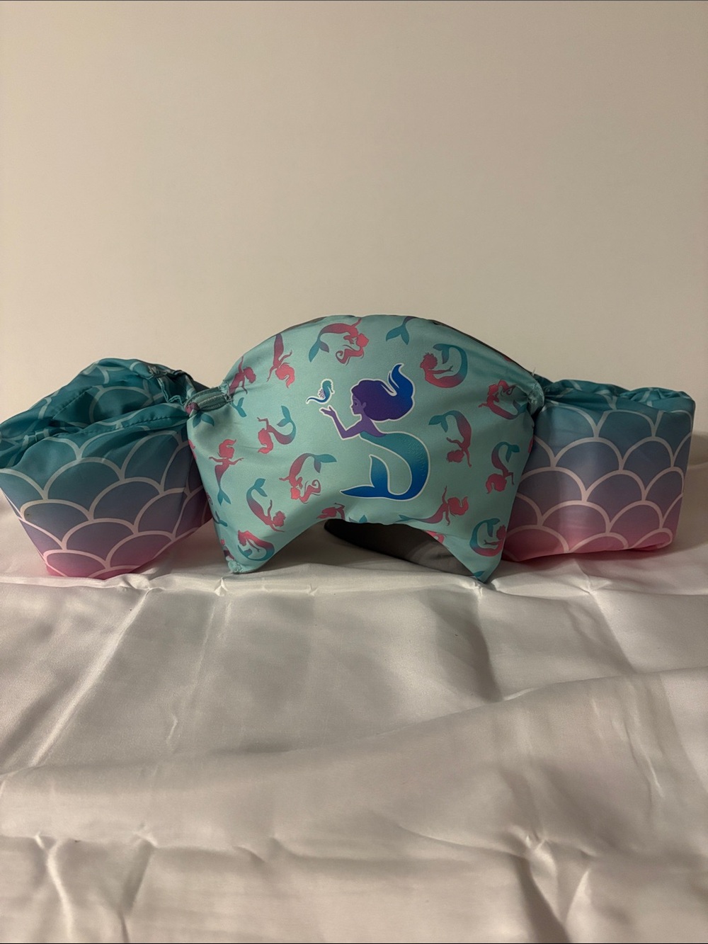 Mermaid Print Kids Swim Arm Bands in Pink and Aqua